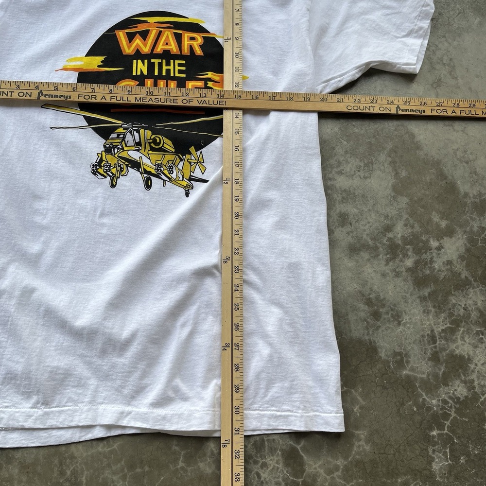 True Vintage 60's 70's Military War In The Gulf Tee Shirt Size XL - Picture 6 of 6